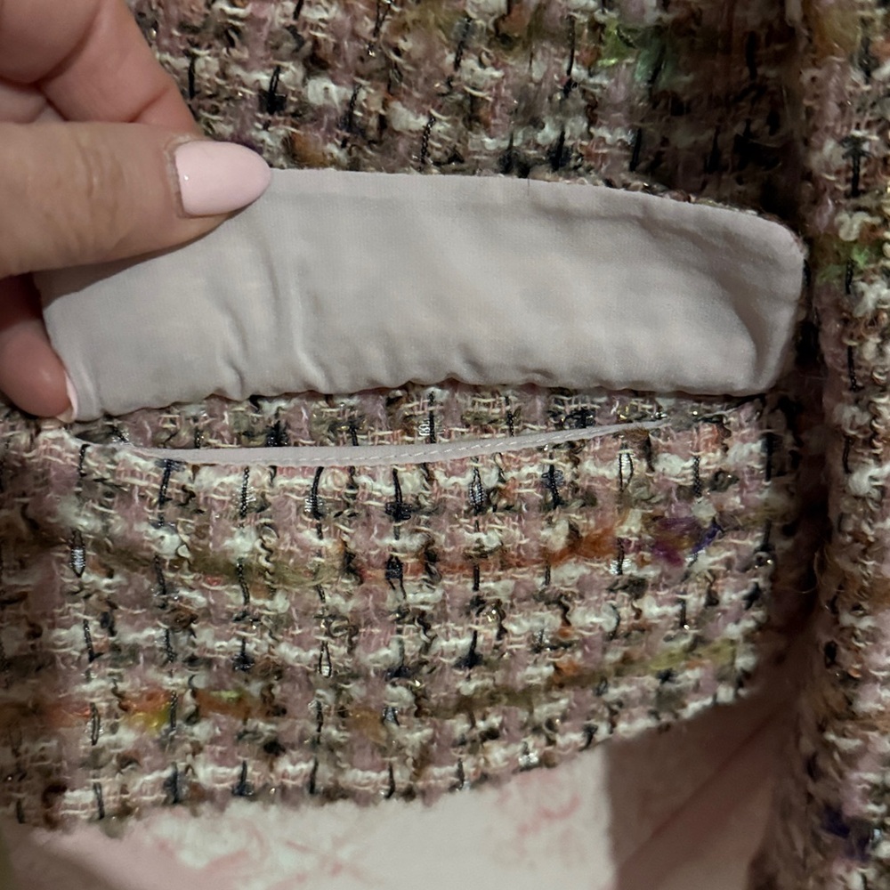 Ann Taylor Multicolor Tweed Suit. Jacket & Skirt - Picture 6 of 6